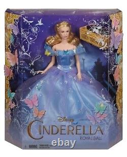 BRAND NEW Mattel 12 Disney Cinderella Royal Barbie Doll Live Action Movie