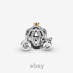 BRAND NEW Pandora 925 Silver Disney Cinderella's Pumpkin Coach Charm 791573CZ