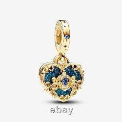 BRAND NEW Pandora Disney Cinderella's Carriage & Heart Dangle Charm 763072C01