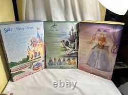 Barbie Collector Edition Disney Princess Dolls Cinderella Sleeping Beauty & Bell