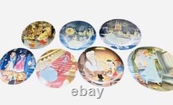Bradford Exchange Walt Disney Cinderella 8 Plate Set By Knowles New In Box