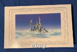 Brand New! Walt Disney Large Rectangle Plate Cinderella Castle & Tinkerbell