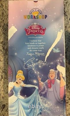 Build A Bear Cinderella Disney Princess Limited Edition Bear Collection NEW