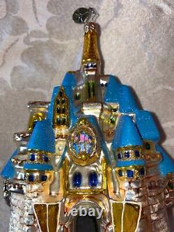 Christopher Radko Cinderella Castle Disney World Christmas Glass Ornament 2006