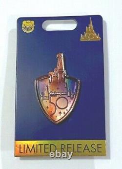 Cinderella Castle Flair Pin Walt Disney World 50th Anniversary Celebration Box B