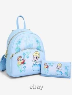 Cinderella Chibi mini backpack Loungefly/Disney with wallet BN withtags