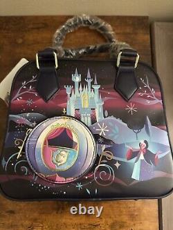 Cinderella Coach Anniversary Loungefly Disney Purse Crossbody Satchel & Wallet