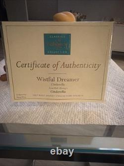 Cinderella Disney Figurine Wistful Dreamer Figure & Collector Society Pin WDCC
