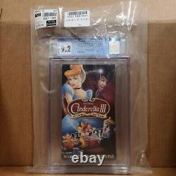 Cinderella III 3 (2007) Ultra Rare LAST Disney Movie on VHS? CGC Graded 9.2/B+