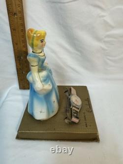 Cinderella Porcelain Figurine And Watch
