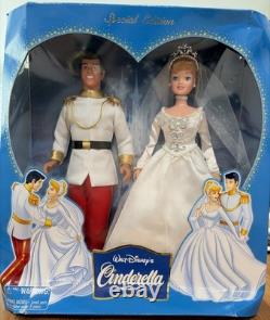 Cinderella & Prince Charming Special Edition Wedding Doll Set NIB Rare Vintage