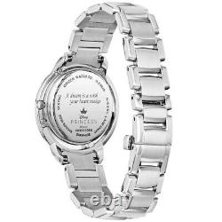 Citizen $750 Womens Eco-drive Disney Cinderella Diamond Silver Watch Ew5510-53n