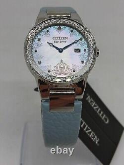 Citizen Eco-Drive Disney Cinderella GA1077-46D Women's 30mm S/Steel Watch + Pin