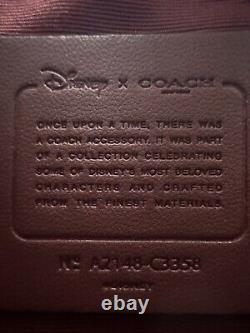 Coach X Disney Cinderella Patches Wristlet Pouch New