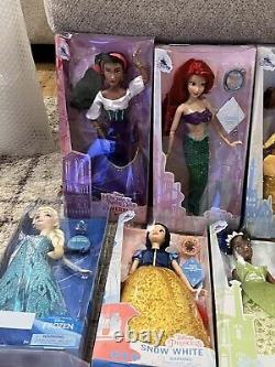 Complete Lot NIB Disney Store Set of 19 Disney Store Classic Princess Dolls New