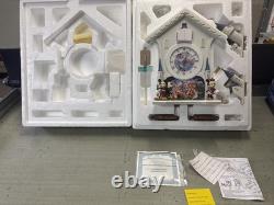 DISNEY CINDERELLA CASTLE NEW! Cuckoo CLOCK Happiest Of Times Bradford Exchange