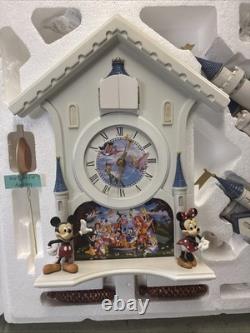 DISNEY CINDERELLA CASTLE NEW! Cuckoo CLOCK Happiest Of Times Bradford Exchange