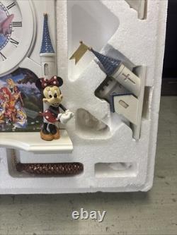 DISNEY CINDERELLA CASTLE NEW! Cuckoo CLOCK Happiest Of Times Bradford Exchange