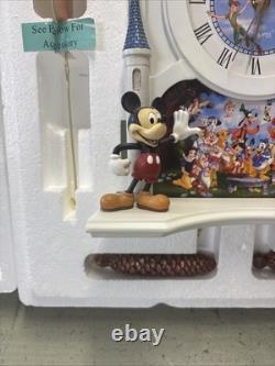 DISNEY CINDERELLA CASTLE NEW! Cuckoo CLOCK Happiest Of Times Bradford Exchange