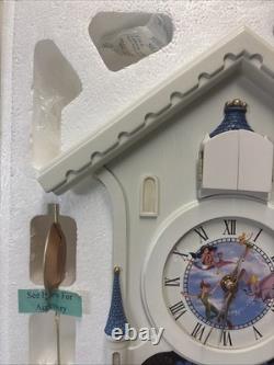 DISNEY CINDERELLA CASTLE NEW! Cuckoo CLOCK Happiest Of Times Bradford Exchange