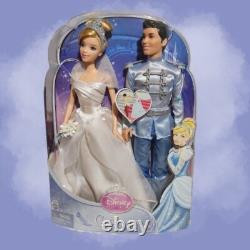 DISNEY CINDERELLA & PRINCE CHARMING NRFB Fairytale Wedding X2846