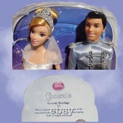 DISNEY CINDERELLA & PRINCE CHARMING NRFB Fairytale Wedding X2846