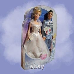 DISNEY CINDERELLA & PRINCE CHARMING NRFB Fairytale Wedding X2846