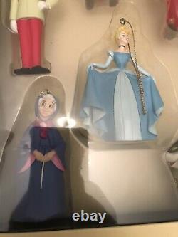 DISNEY Cinderella Storybook 6pc Set Ornaments #16115 Brand New