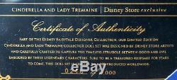 DISNEY DESIGNER FAIRYTALE CINDERELLA LADY TREMAINE Limited Edition DOLL SET NIB