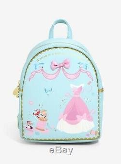 DISNEY Loungefly Mini Backpack CINDERELLA SEWING DRESS withGUS & JAG