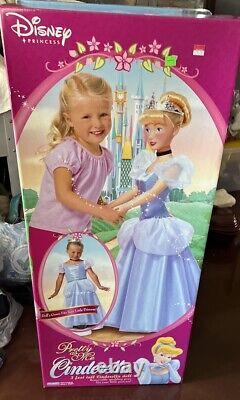 DISNEY PRINCESS CINDERELLA PRETTY AS ME 3FT. DOLL withWEAR & SHARE GOWNNEW IN BOX