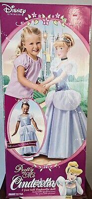 DISNEY PRINCESS CINDERELLA PRETTY AS ME 3FT. DOLL withWEAR & SHARE GOWNNEW IN BOX