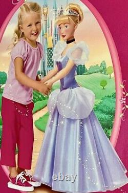 DISNEY PRINCESS CINDERELLA PRETTY AS ME 3FT. DOLL withWEAR & SHARE GOWNNEW IN BOX