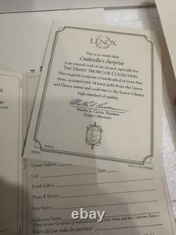 DISNEY SHOWCASE COLLECTION LENOX CINDERELLA'S SURPRISE NIB COA. RARE LImIted