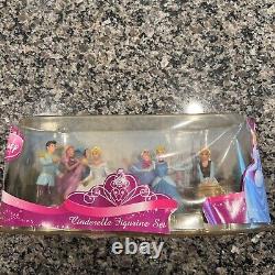 DISNEY STORE CINDERELLA 6 FIGURE FIGURINE PLAY SET Rare