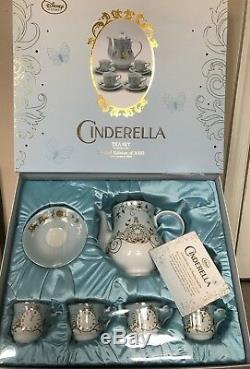 DISNEY STORE LIVE ACTION CINDERELLA LIMITED EDITION TEA SET 5pcs Set LE BNIB