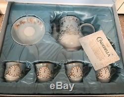 DISNEY STORE LIVE ACTION CINDERELLA LIMITED EDITION TEA SET 5pcs Set LE BNIB