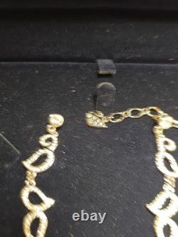 DISNEY SWAROVSKI Cinderella Choker & Earring Set NWT RARE In Box, COA