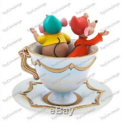 DISNEY Store JAQ AND GUS TRINKET TRAY TEA CUP & Saucer COLLECTIBLE Figurine NEW