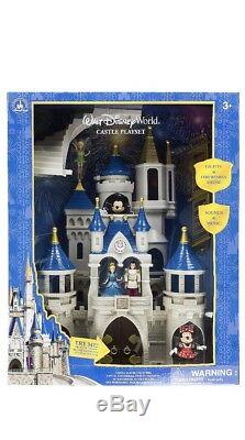 DISNEY WORLD PARKS CINDERELLA CASTLE PLAYSET MICKEY MINNIE Fireworks NEW