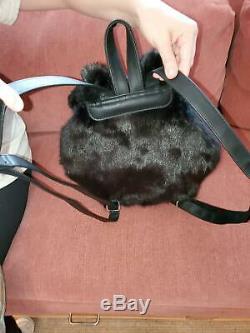 Danielle Nicole Disney Cinderella Lucifer Faux Fur Cat Backpack