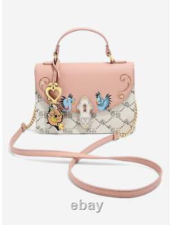 Danielle Nicole Disney Princess Cinderella Gus Monogram Crossbody Bag Purse