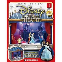 Deagostini Japan Disney Dream Theater Set Cinderella /Little Mermaid Music&Light