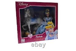 Disney 2003 Porcelain Brass Key Keepsake Cinderella Doll & Royal Horse NIB