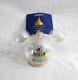 Disney 50th Anniversary Glass Globe Ornament Cinderella's Castle Fast Ship