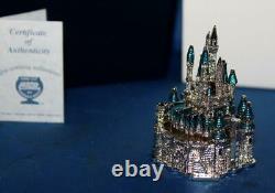 Disney Arribas CA2146 Small Jeweled Castle Figure Swarovski Crystals COA