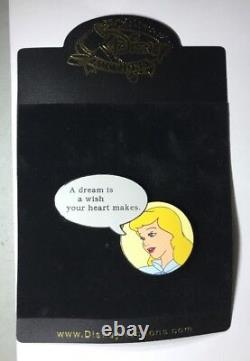 Disney Auctions Film Quote Pin Set #1 Cinderella LE 100 Pin