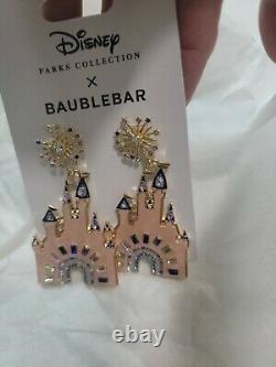 Disney Baublebar x PARKS Collection Cinderella Castle Earrings WDW 50th