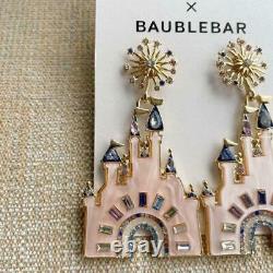 Disney Baublebar x PARKS Collection Cinderella Castle Earrings WDW 50th New Cute