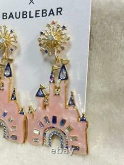 Disney Baublebar x PARKS Collection Cinderella Castle Earrings WDW 50th New Cute